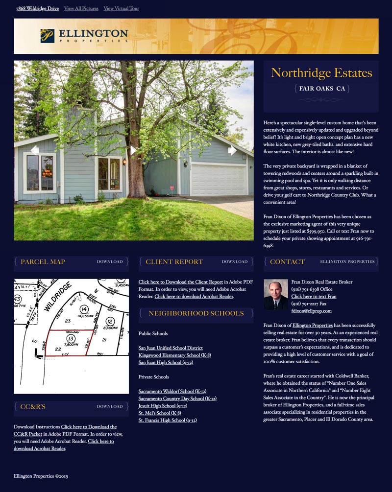 Example property website